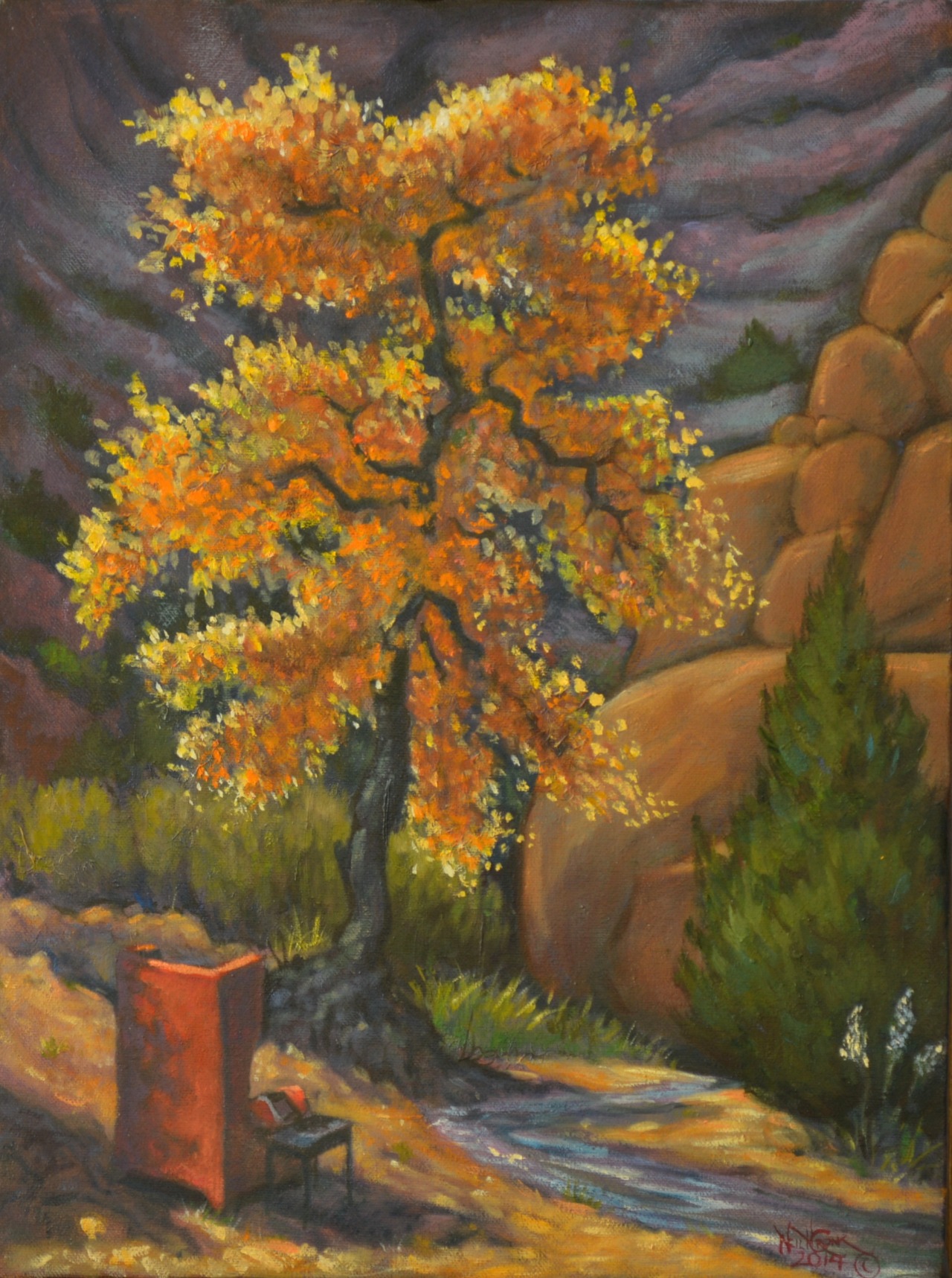 Canyon Creek — painting by Neil H. Cronk