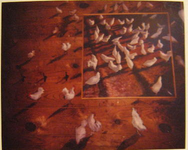 Constellation of Chickens (Wallboards) — painting by Neil H. Cronk