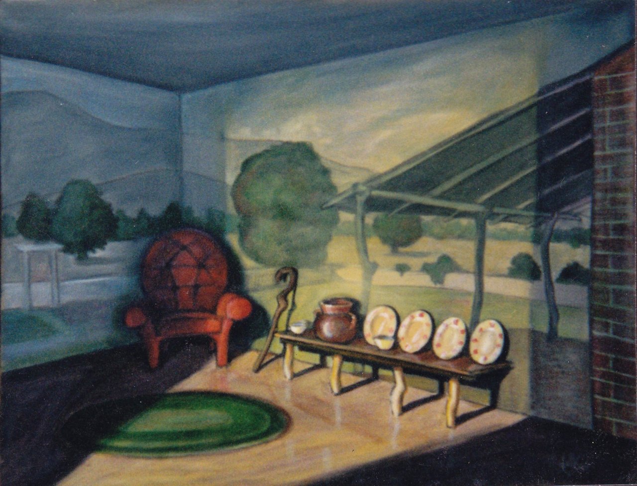 El Café de la Mañana — painting by Neil H. Cronk
