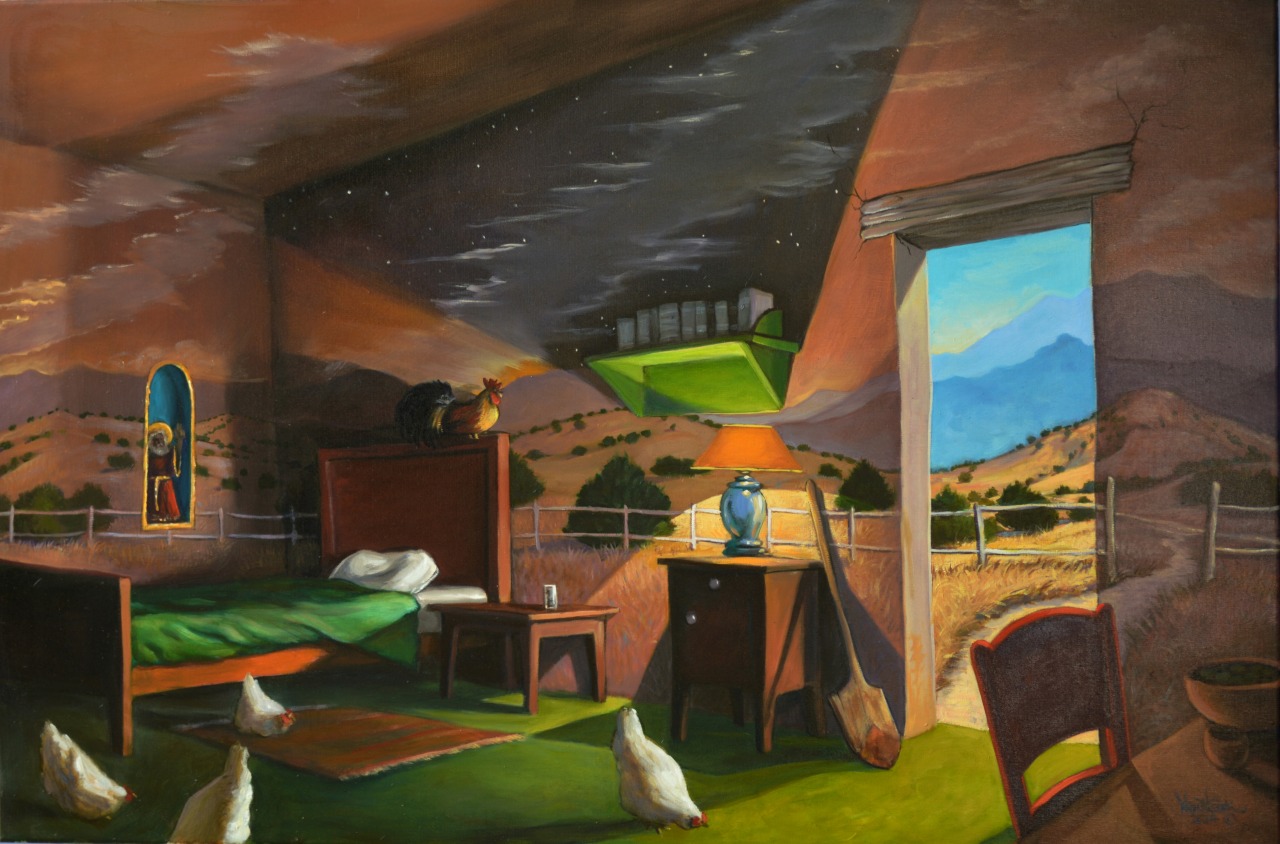 Estante Verde (The Green Shelf) — painting by Neil H. Cronk