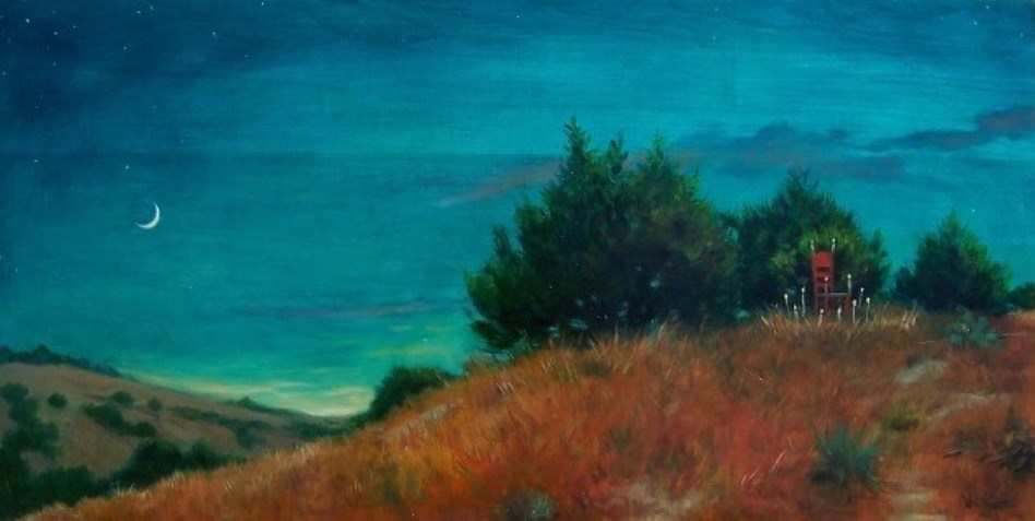 Evening with Chair Offering — painting by Neil H. Cronk
