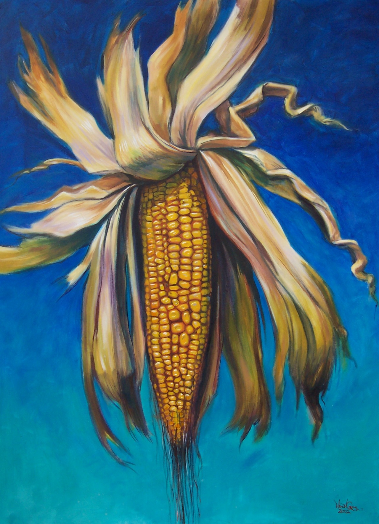 Exhuberant Corn — painting by Neil H. Cronk
