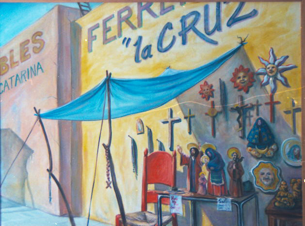 Ferretería "La Cruz" — painting by Neil H. Cronk