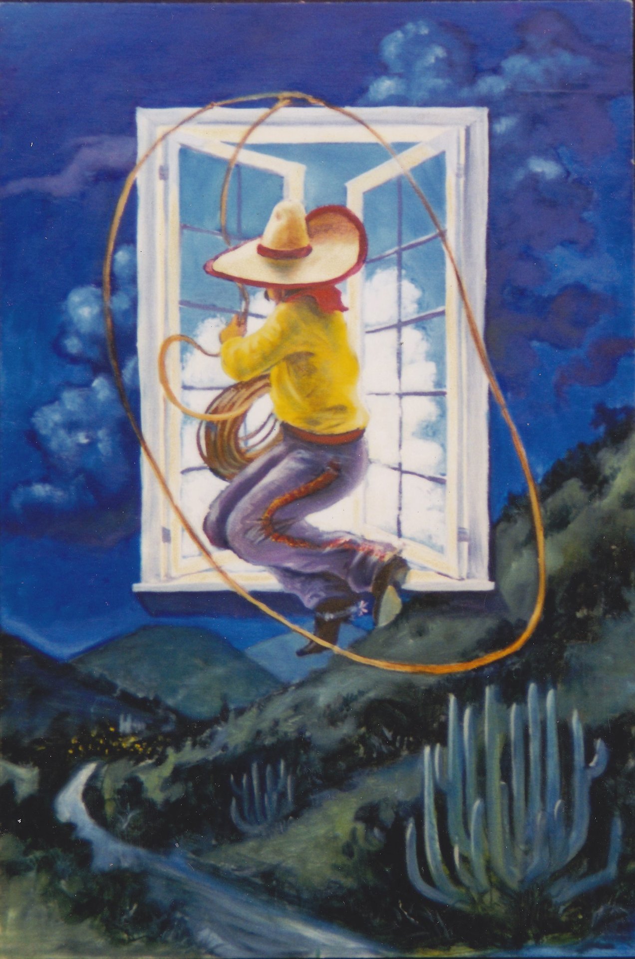 Jumping Charro — painting by Neil H. Cronk