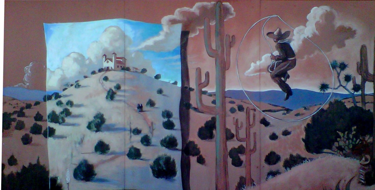 Mural, Taco Shack Restaurant — painting by Neil H. Cronk