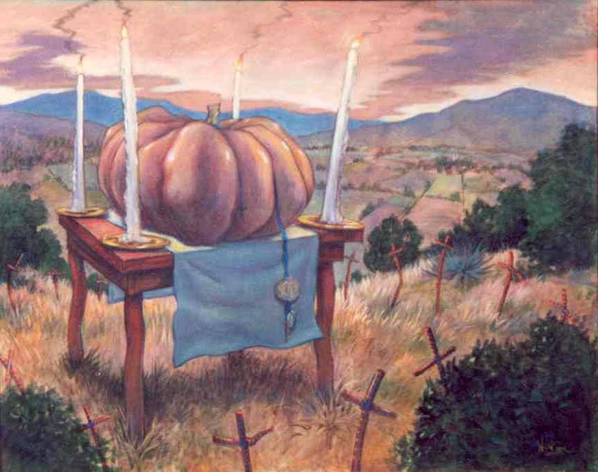 Ofrenda de Calabaza — painting by Neil H. Cronk