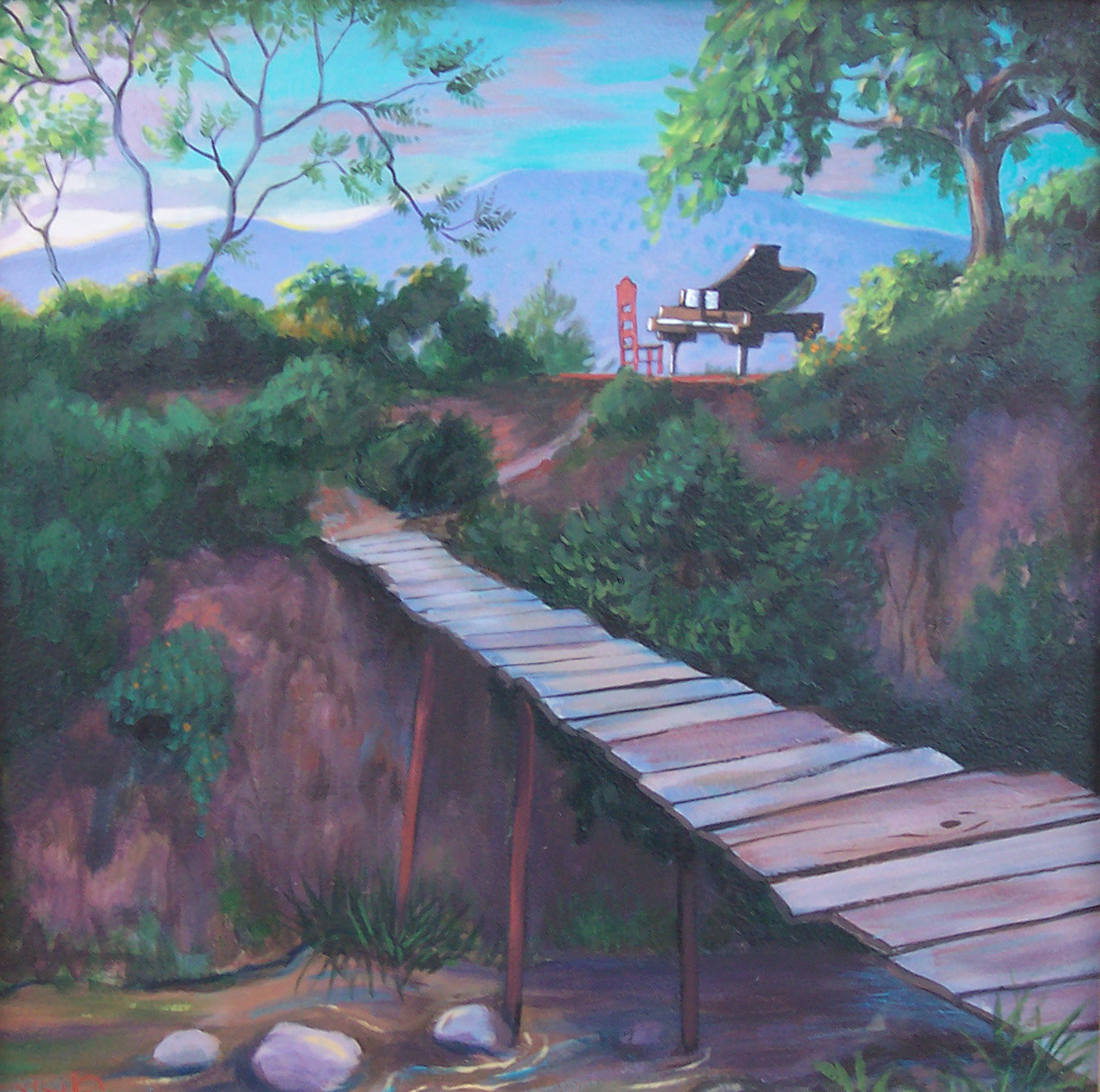 Puente el Piano — painting by Neil H. Cronk