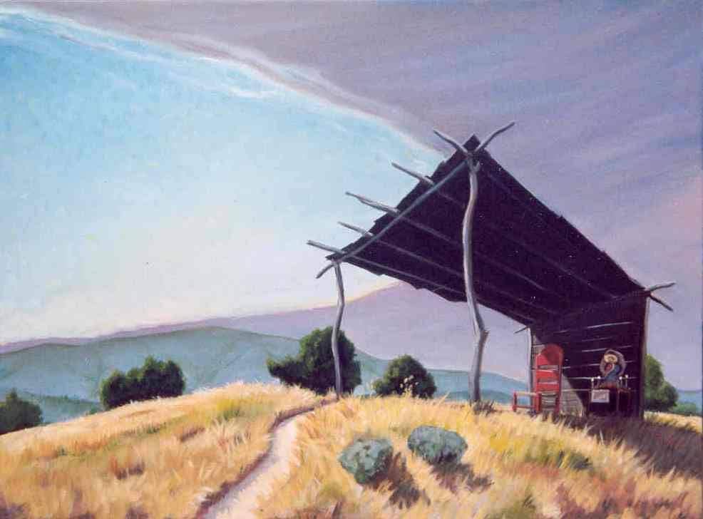 Ranchito — painting by Neil H. Cronk