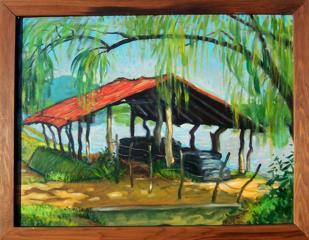 Ranchito de las Fresas II, Jacona, Michoacán — painting by Neil H. Cronk